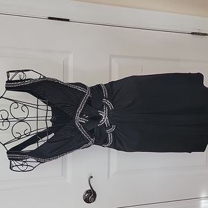 Sky brand black Rhinestone dress size medium